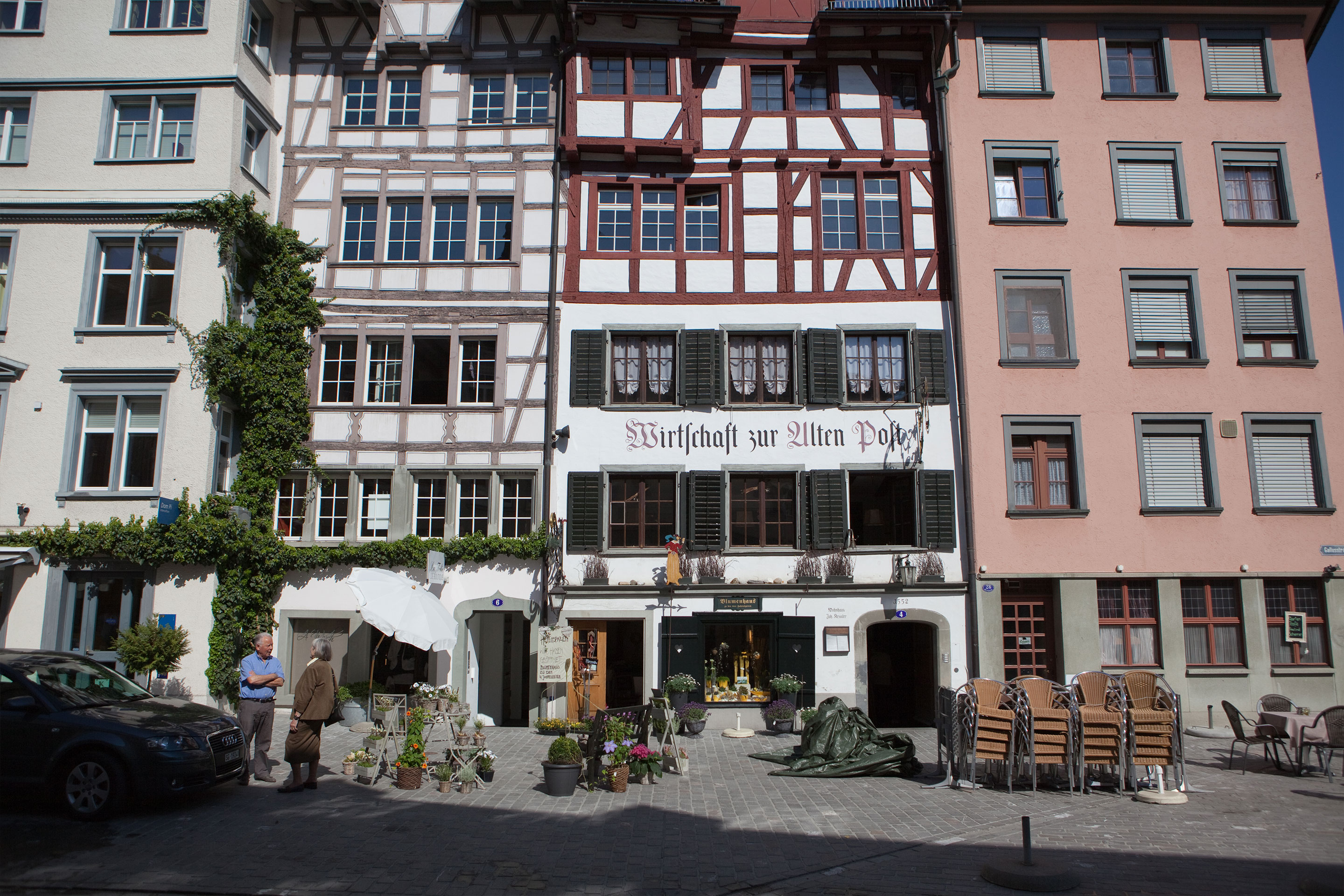 Auszeitpackage Fit und Entspannt, Altstadt mit alter Post, Hotel Dom in St.Gallen